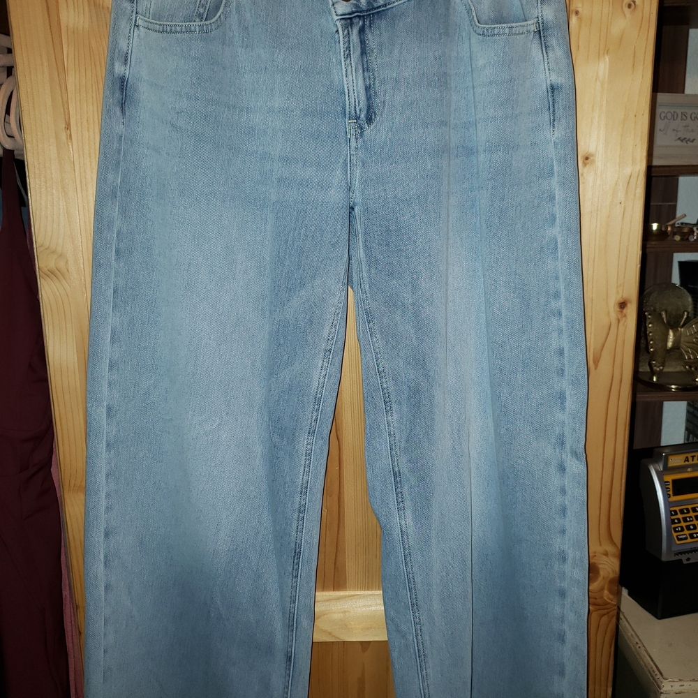 HALARA Light Blue Wide Leg Jeans